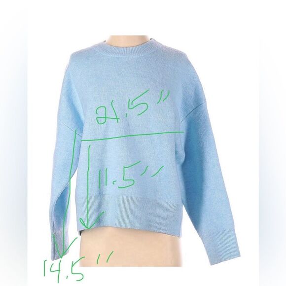 Michael Stars - PERFECT SPRING SWEATER in size Small, Lt Blue NWOT - Picture 9 of 9